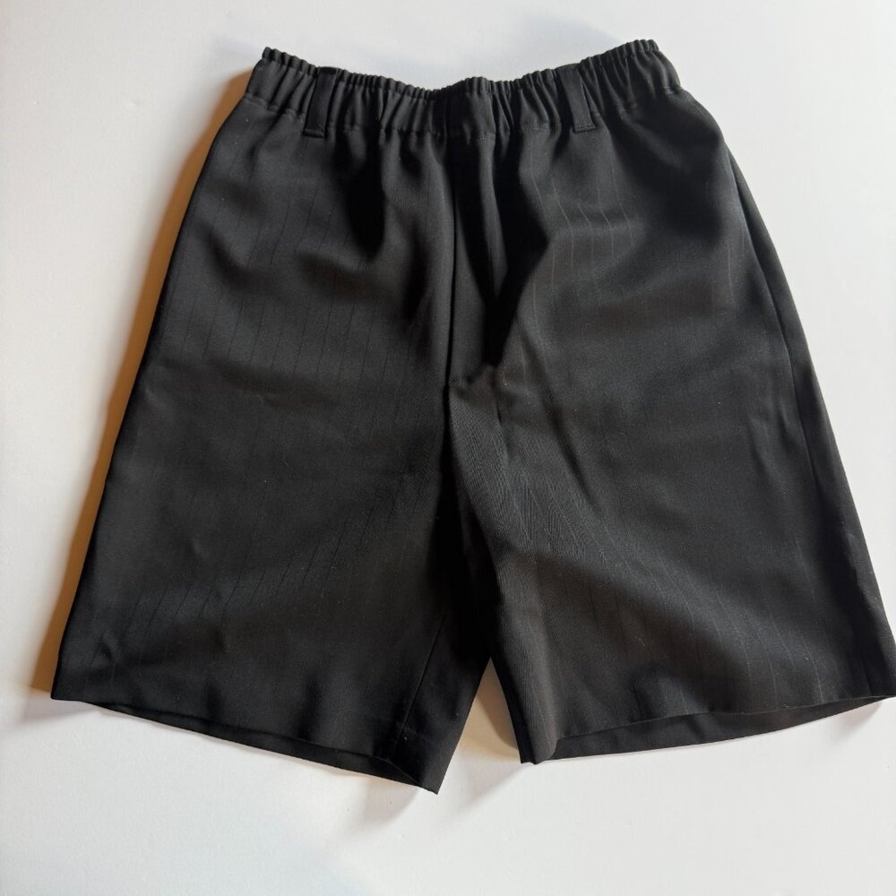 JACQUEMUS Le Bermuda Juego Black Pinstripe Wool Shorts - Size 50 - 34 Waist